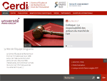 Tablet Screenshot of cerdi.u-psud.fr