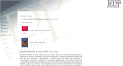 Desktop Screenshot of iedp.u-psud.fr