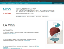 Tablet Screenshot of clubsciences.u-psud.fr