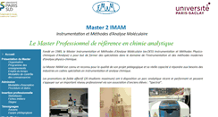 Desktop Screenshot of masterimam.u-psud.fr