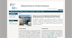 Desktop Screenshot of dep-informatique.u-psud.fr