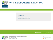 Tablet Screenshot of culture.u-psud.fr