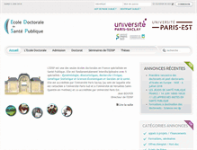 Tablet Screenshot of ed-sante-publique.u-psud.fr